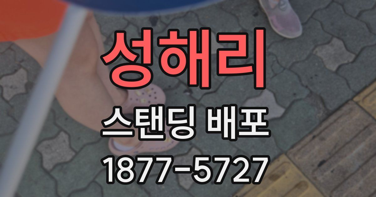 성해리 스탠딩 배포