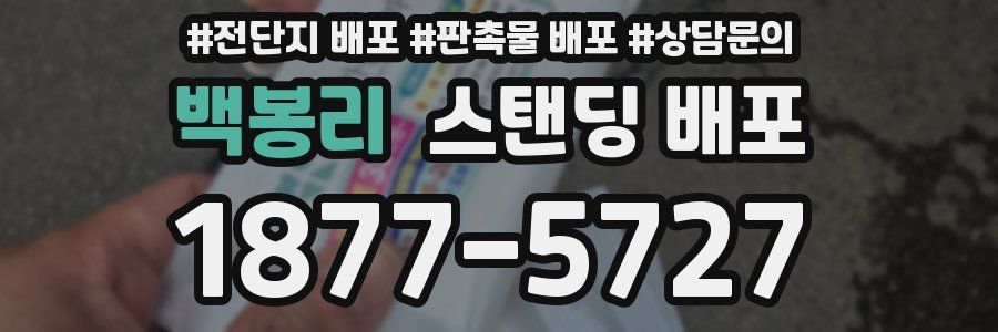 백봉리 스탠딩 배포