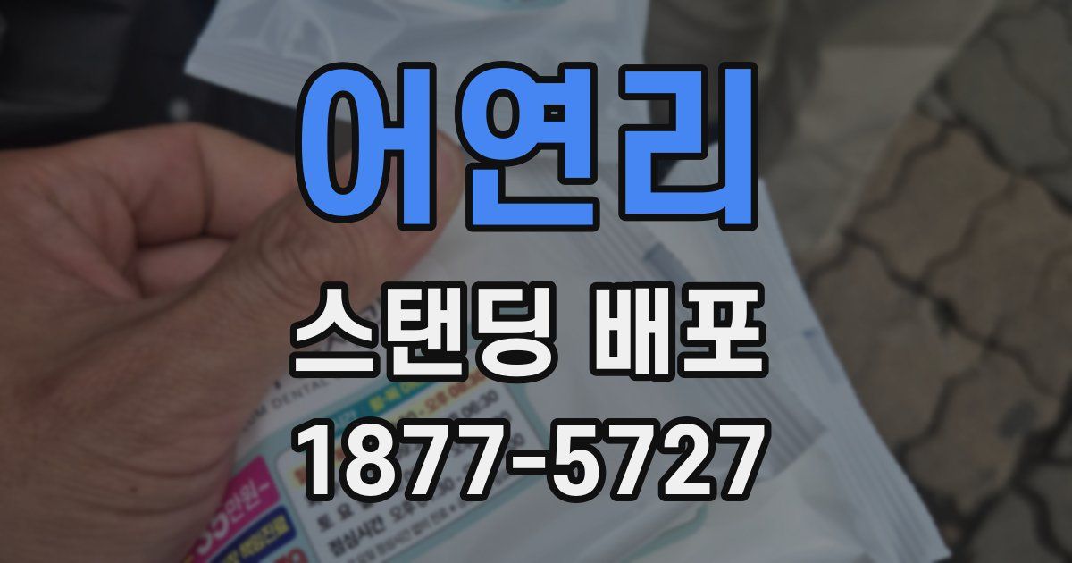 어연리 스탠딩 배포