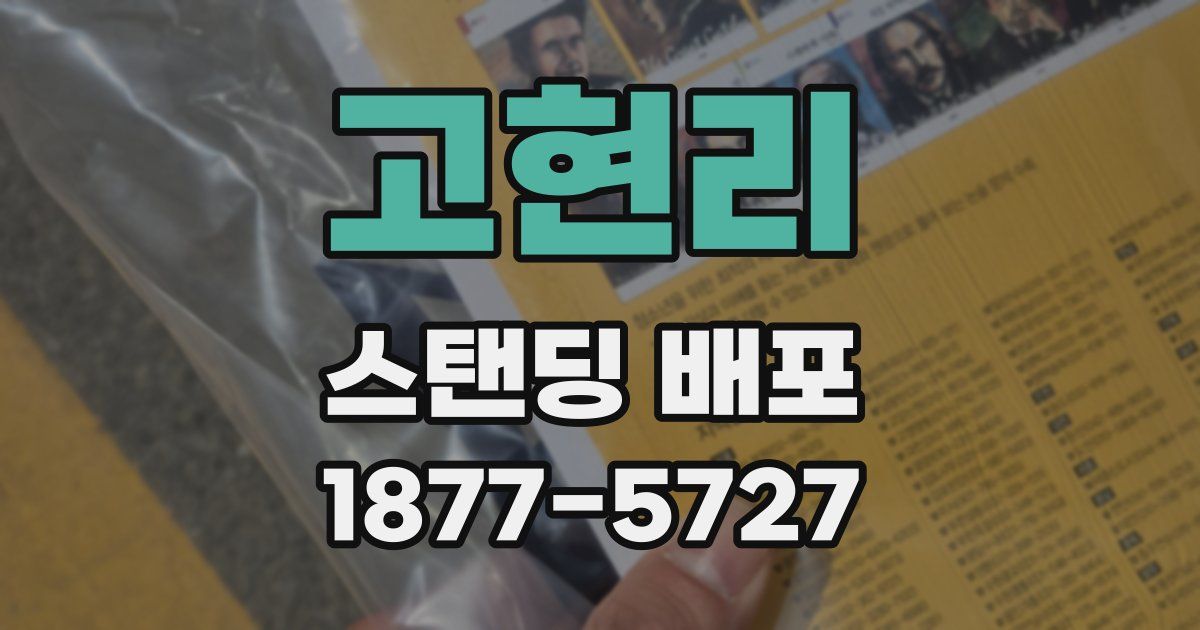 고현리 스탠딩 배포