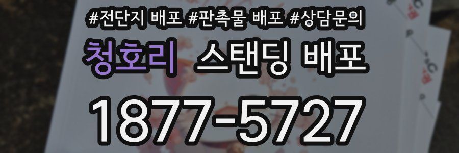 청호리 스탠딩 배포
