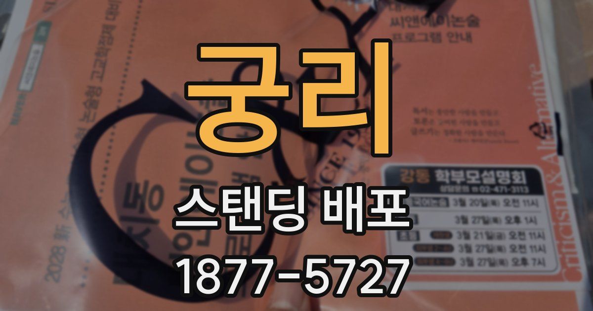 궁리 스탠딩 배포
