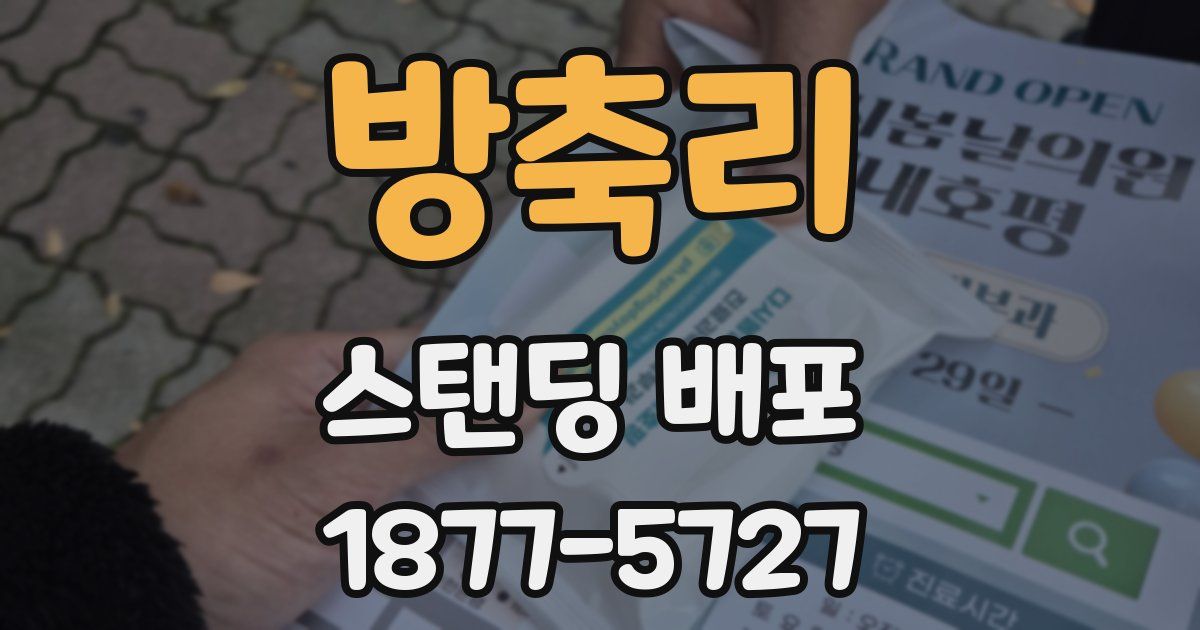 방축리 스탠딩 배포