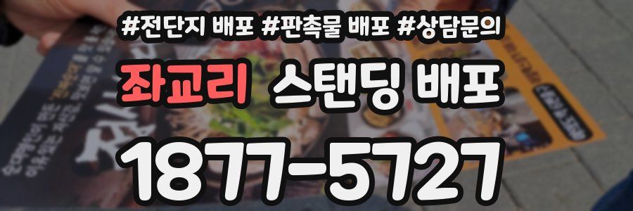 좌교리 스탠딩 배포