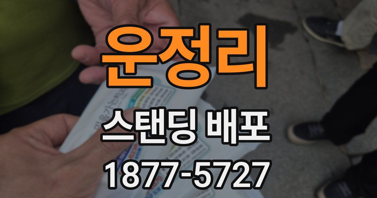 운정리 스탠딩 배포