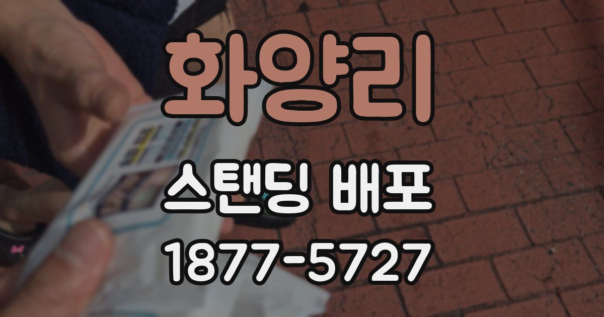 화양리 스탠딩 배포