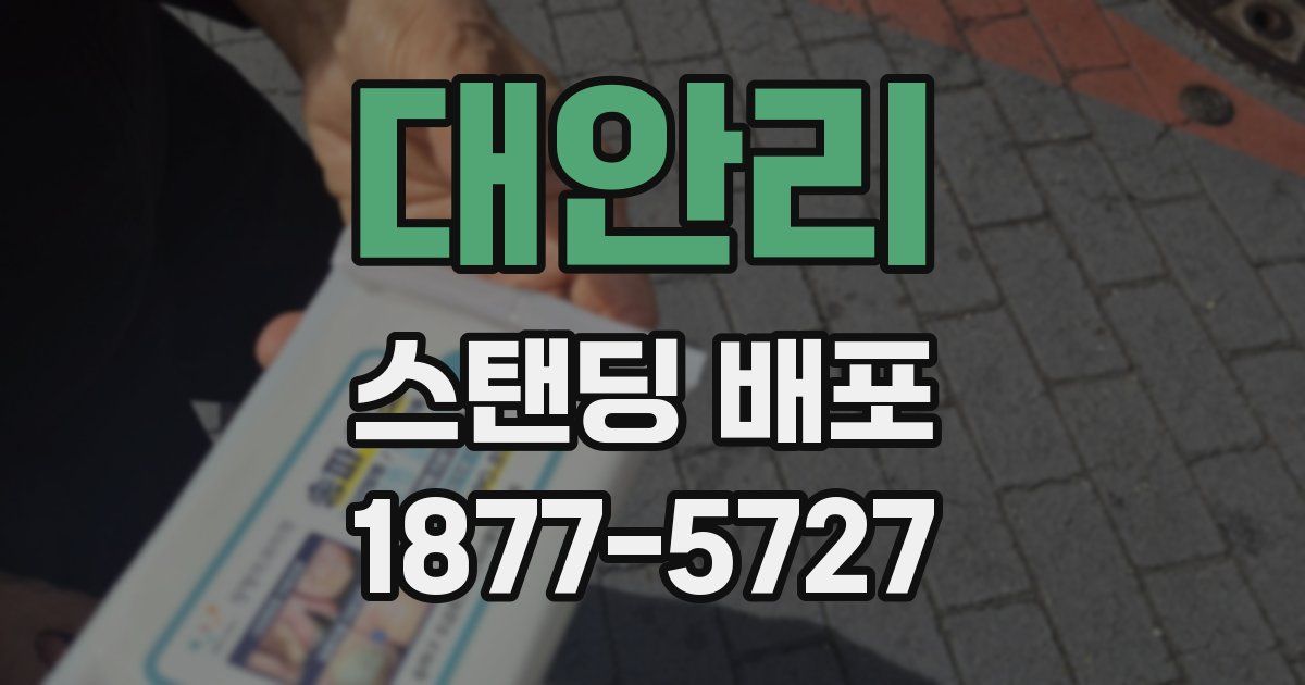 대안리 스탠딩 배포