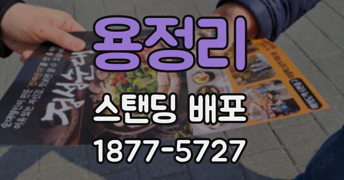 용정리 스탠딩 배포