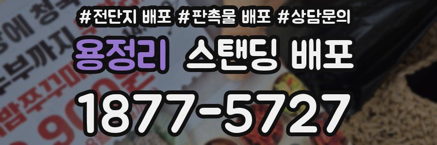 용정리 스탠딩 배포