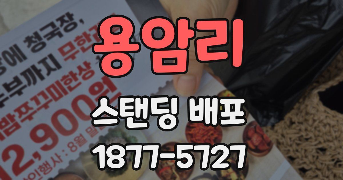 용암리 스탠딩 배포