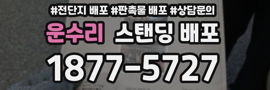 운수리 스탠딩 배포
