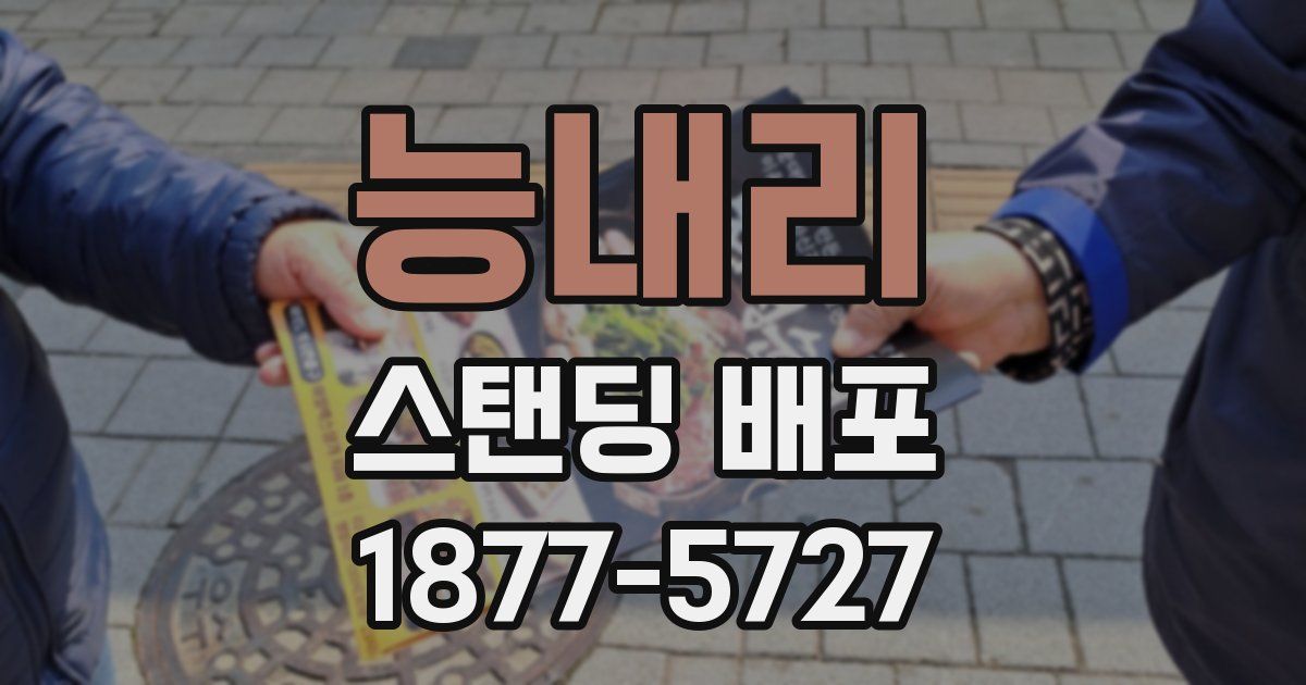 능내리 스탠딩 배포