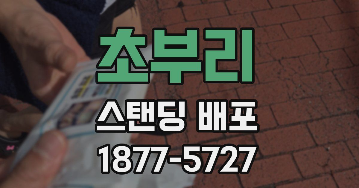 초부리 스탠딩 배포