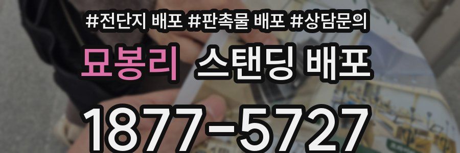 묘봉리 스탠딩 배포
