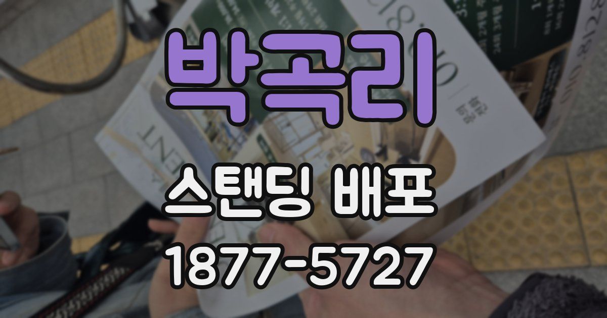 박곡리 스탠딩 배포