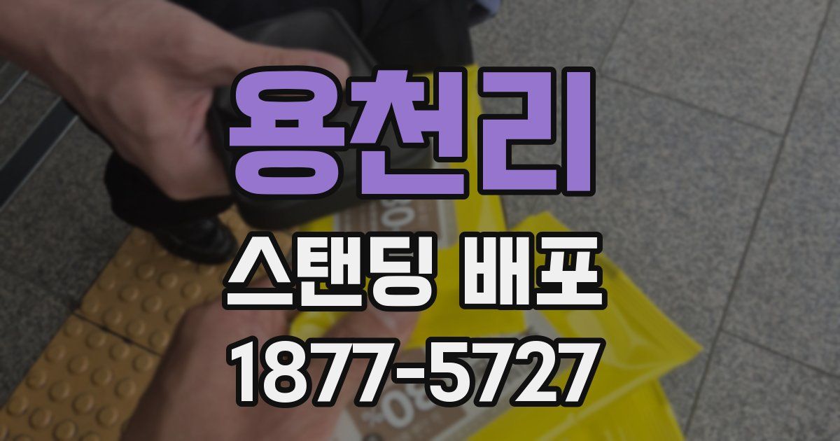 용천리 스탠딩 배포