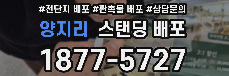 양지리 스탠딩 배포