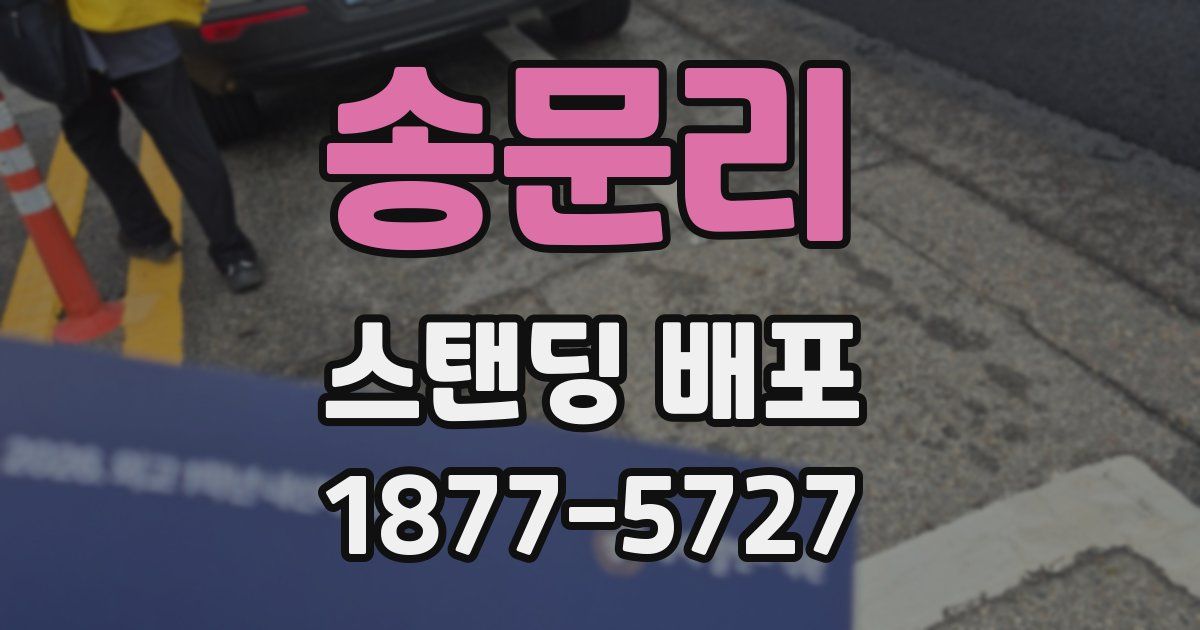 송문리 스탠딩 배포