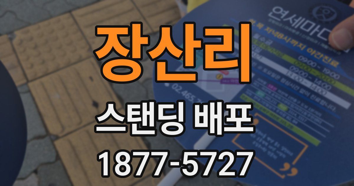 장산리 스탠딩 배포