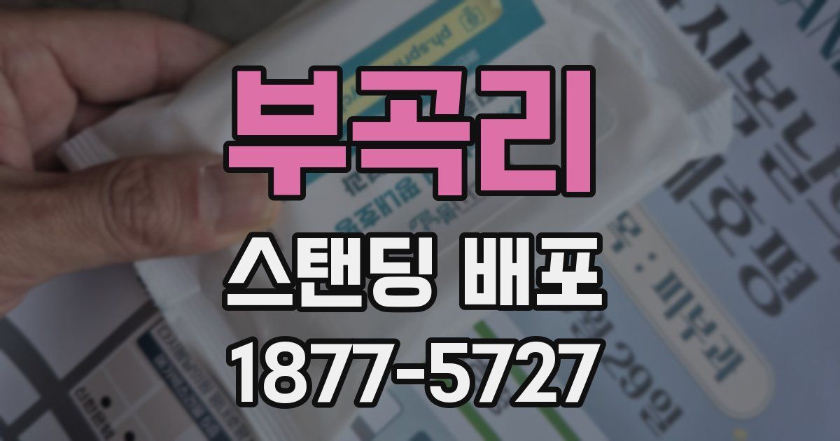 부곡리 스탠딩 배포