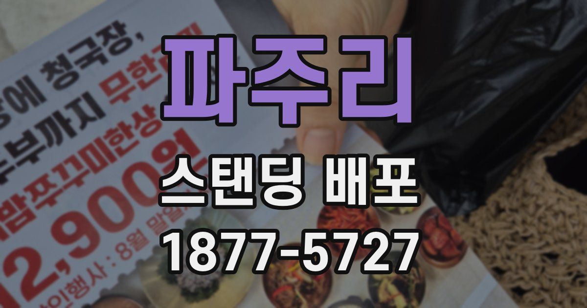 파주리 스탠딩 배포