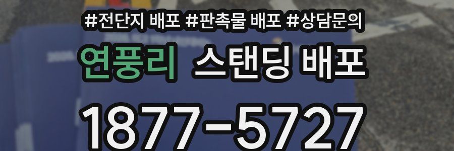 연풍리 스탠딩 배포