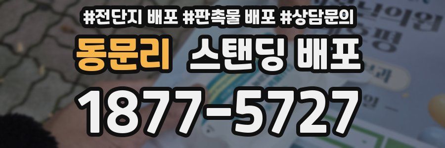동문리 스탠딩 배포