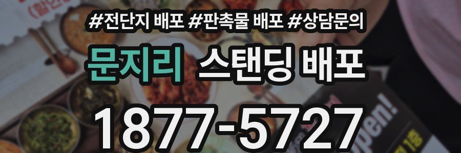 문지리 스탠딩 배포