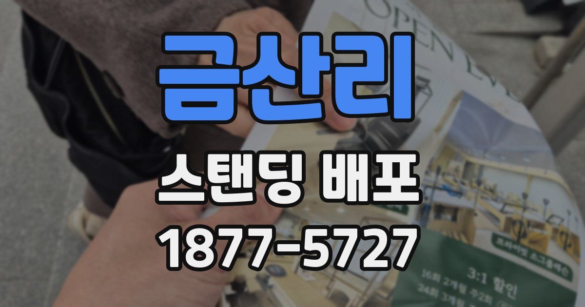 금산리 스탠딩 배포