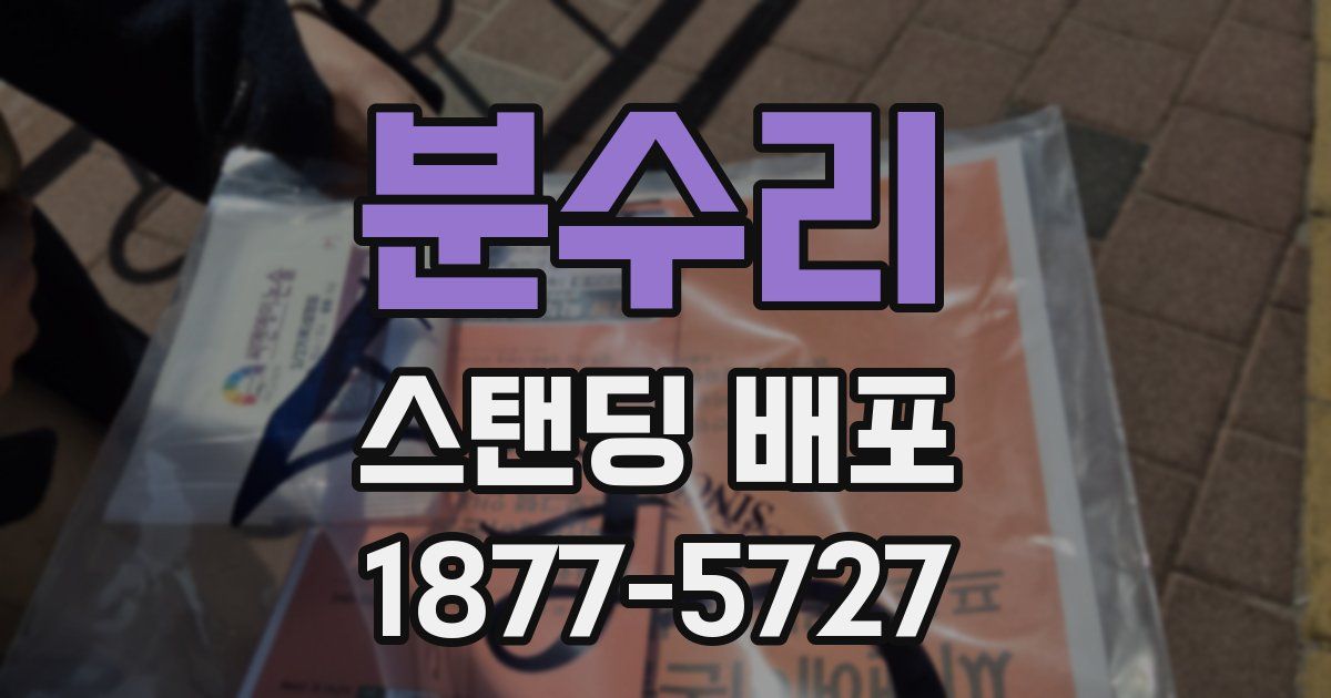 분수리 스탠딩 배포