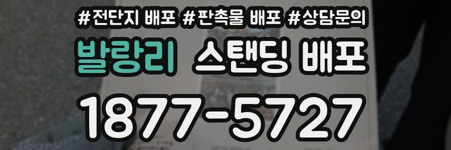 발랑리 스탠딩 배포