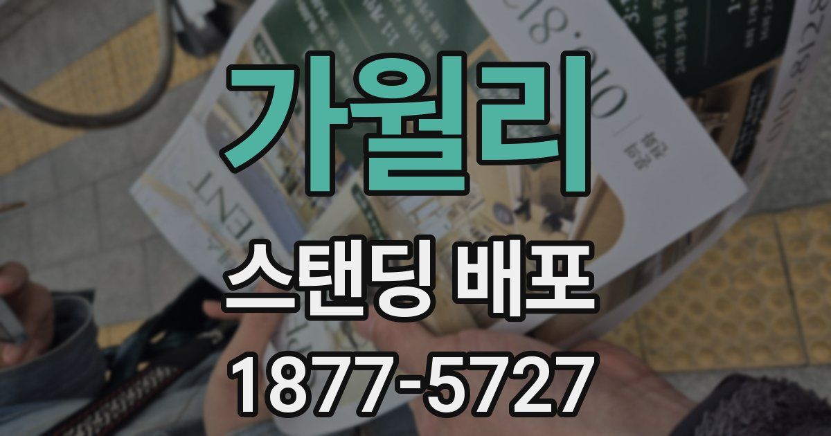 가월리 스탠딩 배포