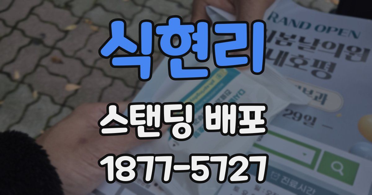 식현리 스탠딩 배포