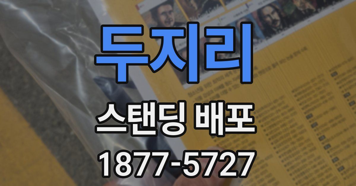 두지리 스탠딩 배포