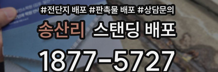 송산리 스탠딩 배포