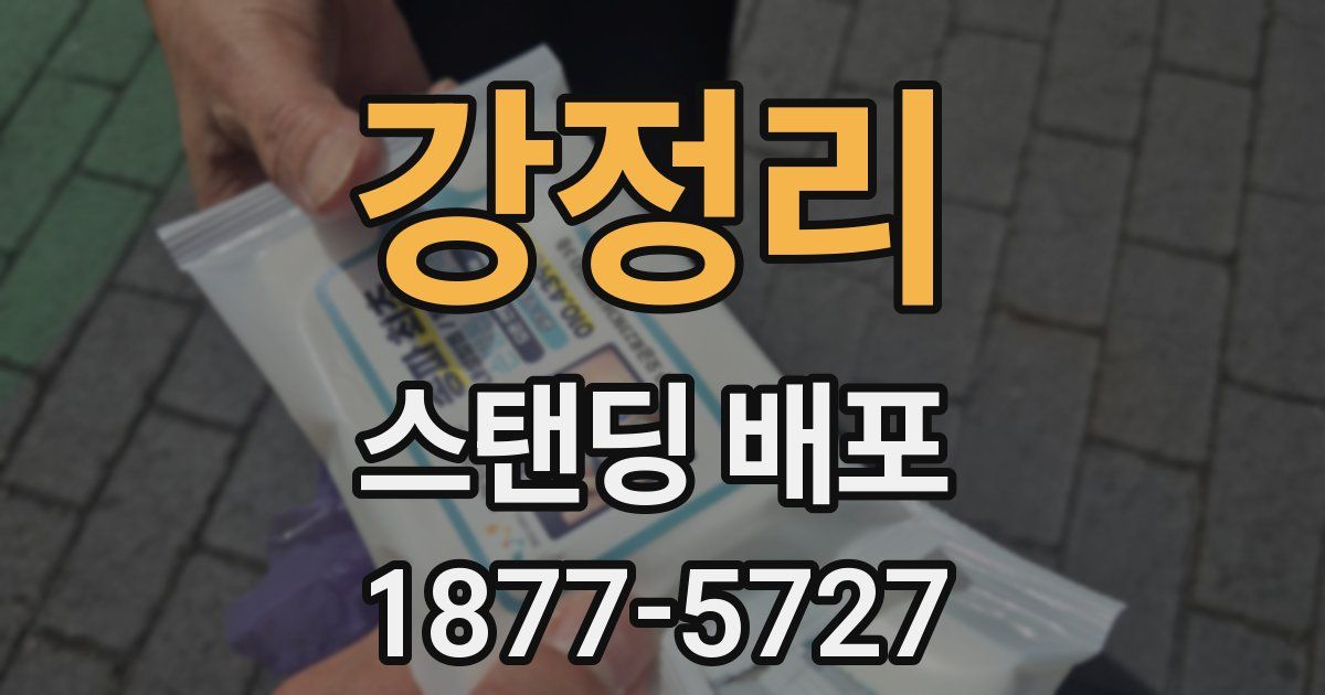 강정리 스탠딩 배포