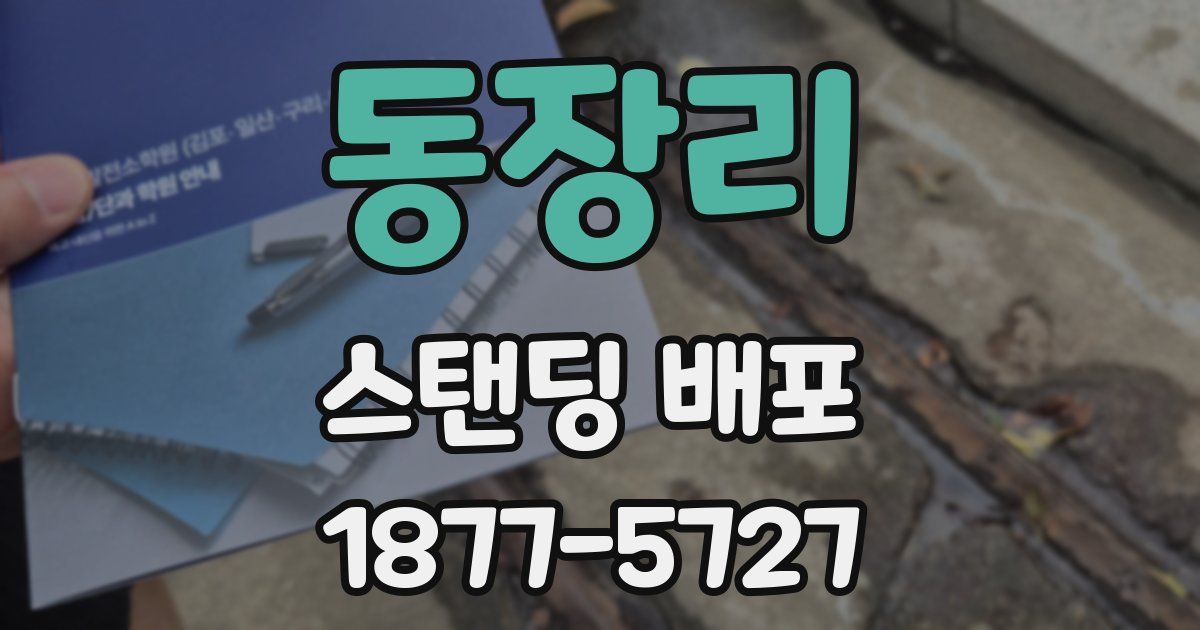 동장리 스탠딩 배포