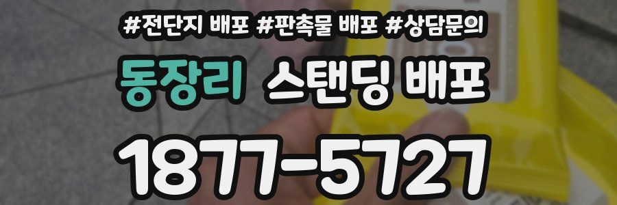 동장리 스탠딩 배포