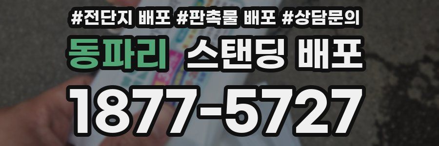 동파리 스탠딩 배포