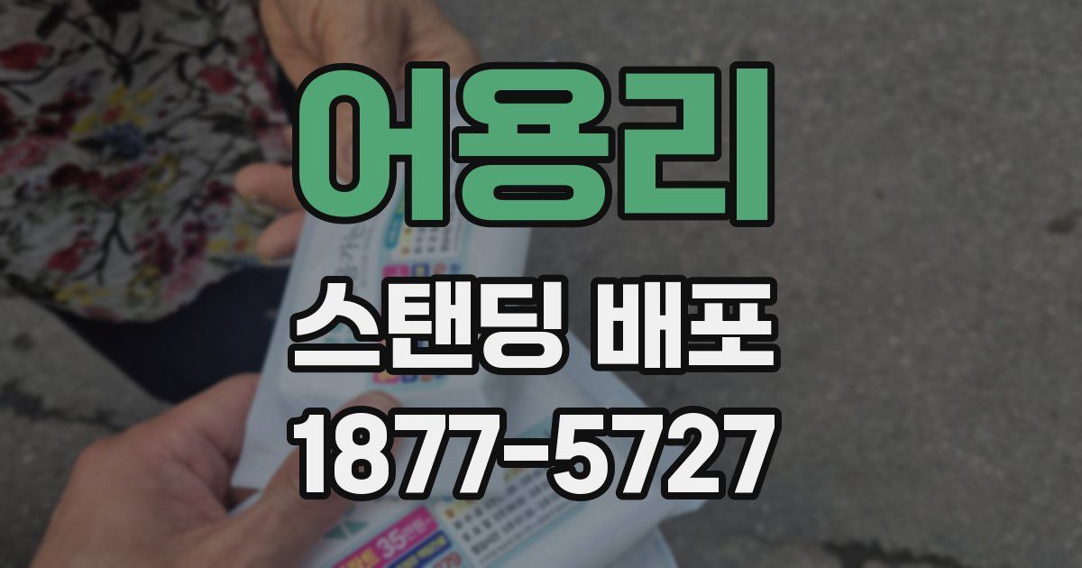 어용리 스탠딩 배포