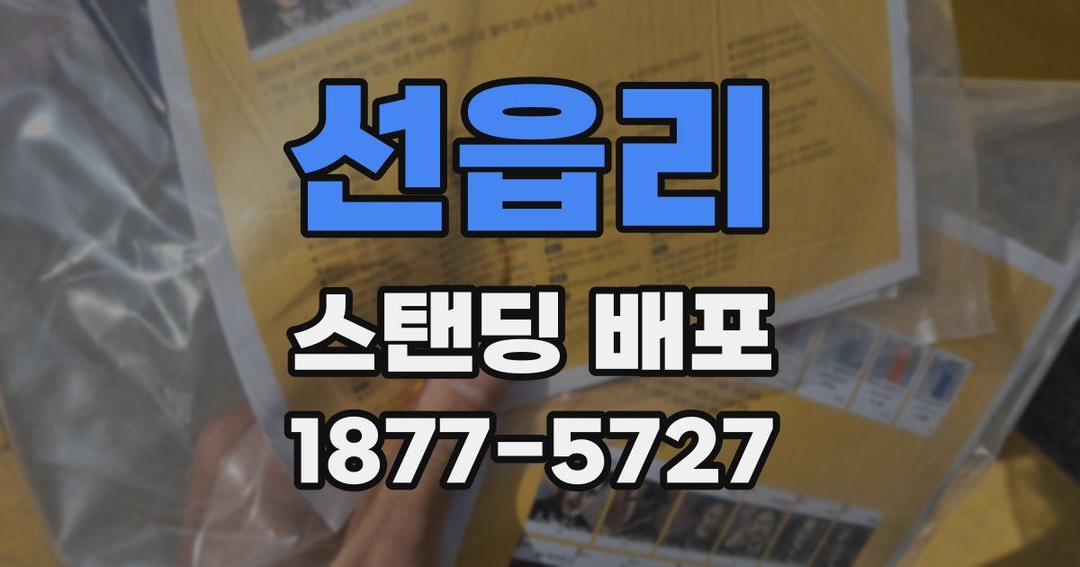 선읍리 스탠딩 배포