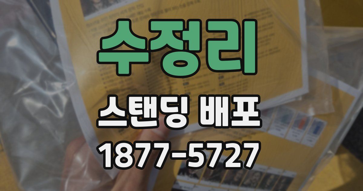 수정리 스탠딩 배포