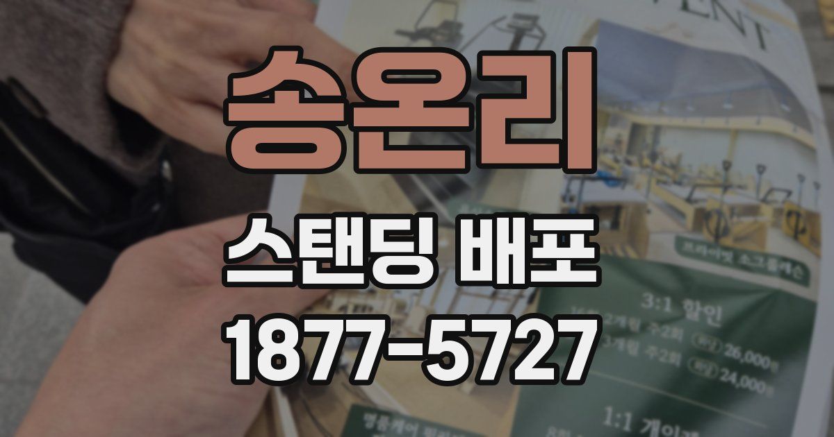 송온리 스탠딩 배포
