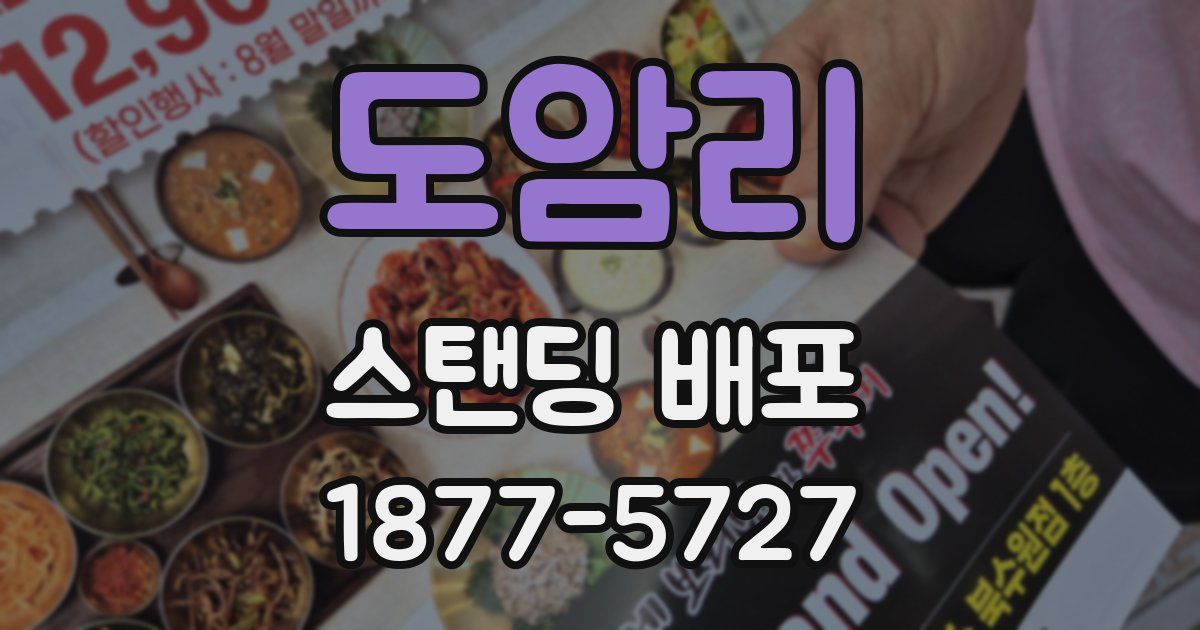 도암리 스탠딩 배포