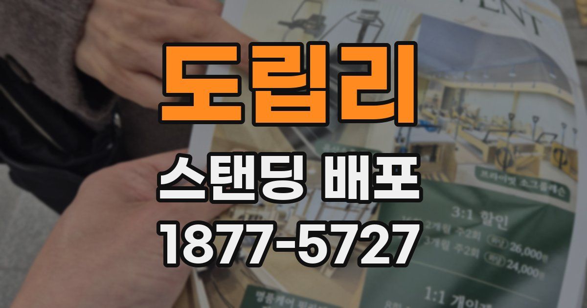 도립리 스탠딩 배포
