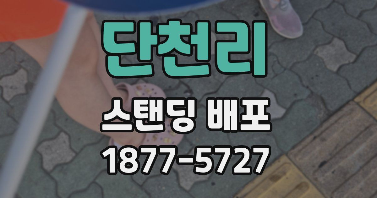 단천리 스탠딩 배포