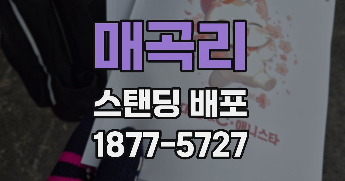 매곡리 스탠딩 배포