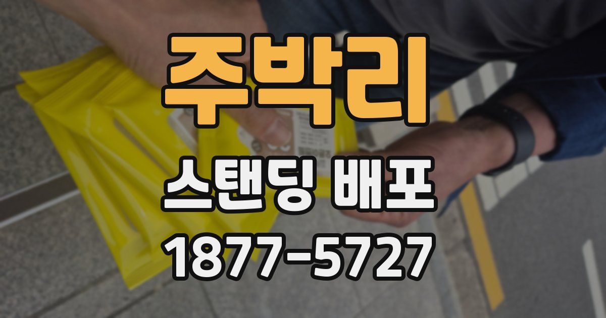 주박리 스탠딩 배포