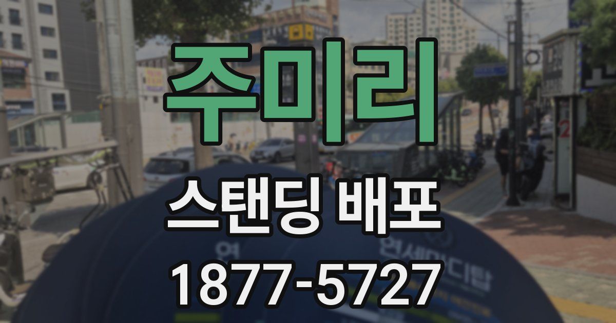 주미리 스탠딩 배포