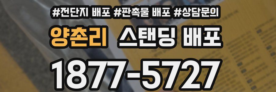 양촌리 스탠딩 배포